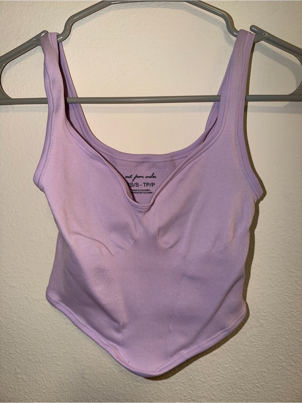 Urban Outfitters Lilac Ribbed Tank Top